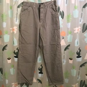 Men’s Route 66 khaki cargo wide leg pants